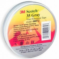 3m™ Scotch® Vinyl Electrical Color Coding Tape 35-Gray, 3/4" X 66' - Pkg Qty 10 -Wiring Devices shop online 00054007000723