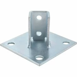 Global Industrial 1-5/8" Post Base P2072asqeg, Electro-Galvanized, Sq - Pkg Qty 2 -Wiring Devices shop online 713113 02