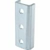 Global Industrial U Fitting, EG, 3 hole, 5 3/8" for 1-5/8" X 1-5/8" channel - Pkg Qty 4