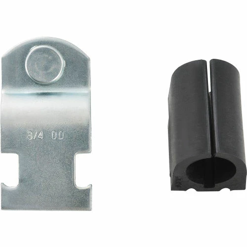 Global Industrial Tubing Strut Cushion Clamp, Electro-Galvanized Steel with Polypropylene Cushion - Pkg Qty 5 4 Global Industrial Tubing Strut Cushion Clamp, Electro-Galvanized Steel with Polypropylene Cushion - Pkg Qty 5 - Image 2