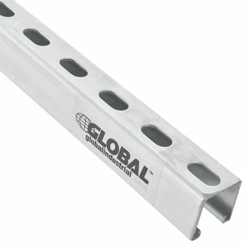 Global Industrial 8Ft Slotted Strut Channel 1-5/8x1-5/8 12Ga. Pre-Galvanized Zinc Plated Qty 4 - Pkg Qty 4 3 Global Industrial 8Ft Slotted Strut Channel 1-5/8x1-5/8 12Ga. Pre-Galvanized Zinc Plated Qty 4 - Pkg Qty 4