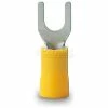Gardner Bender 10-116 Spade Terminal, 12-10 Awg, Stud Size 8-10, Yellow - 50 pk.