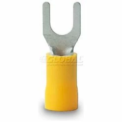 Gardner Bender 10-116 Spade Terminal, 12-10 Awg, Stud Size 8-10, Yellow - 50 pk.