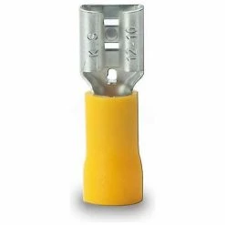 Gardner Bender 21-145F Disconnect, F, 12-10 Awg, 0250 Tab, Yellow - 8 pk.