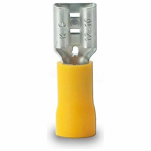Gardner Bender 21-145F Disconnect, F, 12-10 Awg, 0250 Tab, Yellow - 8 pk. 3 Gardner Bender 21-145F Disconnect, F, 12-10 Awg, 0250 Tab, Yellow - 8 pk.