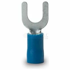 Gardner Bender 75-113 Spade Terminal, 16-14 Awg, 8-10 Stud, Blue - 75 pk.