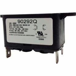 PSG 90290Q SPNO Quick Connect Enclosed Fan Relay 50/60 Hz 240VAC, 8 Amps, Coil 24VAC