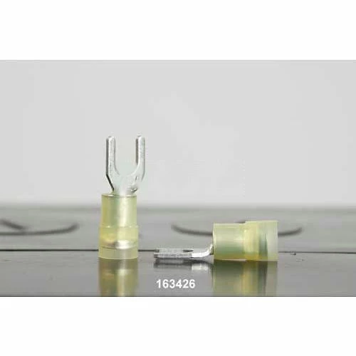 Quick Cable 163425-100 Premium Nylon Solderless Spade Double Crimp, 16-14 Gauge, 100 Pcs 3 Quick Cable 163425-100 Premium Nylon Solderless Spade Double Crimp, 16-14 Gauge, 100 Pcs