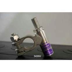 Quick Cable 3420-005P Positive Straight Clamp Connector, 2/0 Gauge, 5 Pcs