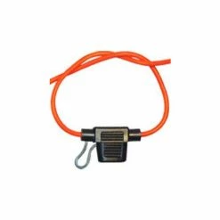 Quick Cable, 20 Amp Mini Blade Fuse Holder W/Cap, 509601-025, 14 Gauge, 25 Pcs