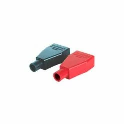 Quick Cable 5724-025B Black Terminal Protector Straight Clamp, 1/0 & 2/0 Gauge, 25 Pcs