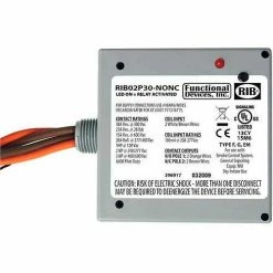RIB® Enclosed Power Relay RIB02P30-NONC, 30A, DPST-NONC, 208-277VAC