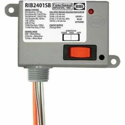 RIB® Enclosed Power Relay RIB2401SB, 20A, SPST-NO, 24VAC/DC/120VAC, Override