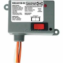 RIB® Enclosed Power Relay RIB2401SB-NC, 20A, SPST-NC, 24VAC/DC/120VAC, Override