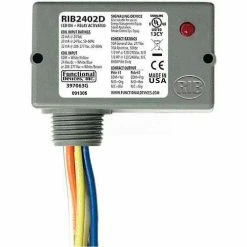 RIB® Enclosed Relay RIB2402D, 10A, DPDT, 24VAC/DC/208-277VAC