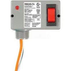 RIB® Enclosed Polarized Relay RIB24S-FA, 10A, SPST, 24VAC/VDC, Override Switch