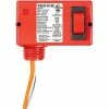 RIB® Enclosed Polarized Relay RIB24S-FA-RD, 10A, SPST, 24VACVDC, Override Switch, Red Housing