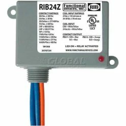 RIB® Enclosed Power Relay RIB24Z, 30A, SPST-NO, SPST-NC, 24VAC/DC
