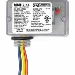 RIB® Enclosed Relay RIBH1C-N4, 10A, NEMA 4/4X, SPDT, 10-30VAC/DC/208-277VAC