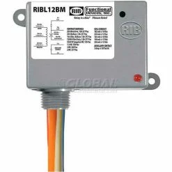 RIB® Enclosed Latching Relay RIBL12BM, 20A, 12VAC/DC, W/Aux Contact