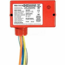 RIB® Enclosed Relays RIBL1C-DC-RD, 10A, SPDT, 10-30VDC, Low-Inrush, Red Housing
