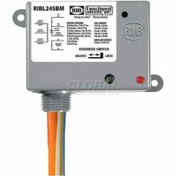 RIB® Enclosed Latching Relay RIBL24SBM, 20A, 24VAC/DC, W/switch & Aux Contact