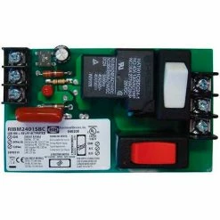 RIB® Panel Relay RIBM2401SBC, 4" x 2.35", 20A, SPDT, 24VAC/DC/120VAC, Override