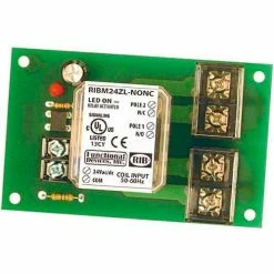 RIB® Panel Relay RIBM24ZL-NONC, 4" x 2.35", 30A, DPST-NONC, 24VAC/DC