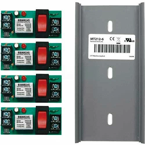 RIB® Track Mount Relay RIBMN24S-4T, 4 Panel, RIBMN24SS, 1-MT212-6 3 RIB® Track Mount Relay RIBMN24S-4T, 4 Panel, RIBMN24SS, 1-MT212-6