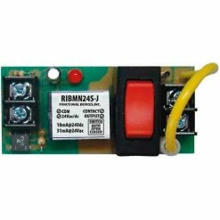 RIB® Track Mount Relay RIBMN24S-J, 2.75", 15A, SPST, 24VAC/DC, Jumper Selectable Override
