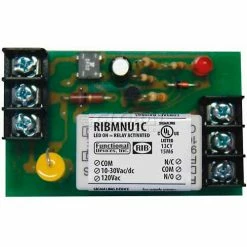 RIB® Track Mount Relay RIBMNU1C, 2.75", 15A, SPDT, 10-30VAC/DC/120VAC