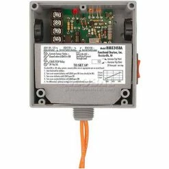 RIB® Enclosed Internal AC Sensor W/Relay RIBX24SBA, Adjustable, 20A, SPST, 24VAC/DC, Override