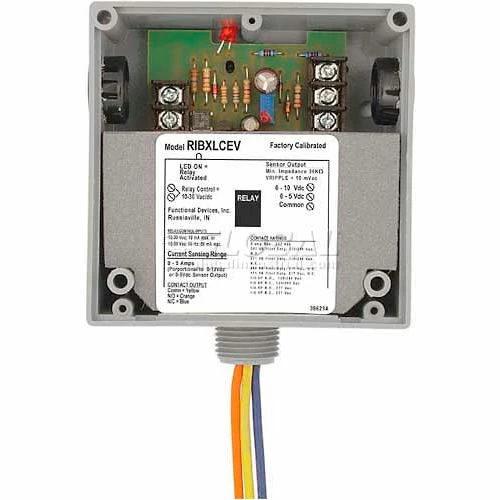 RIB® Enclosed Internal Low AC Sensor W/Relay RIBXLCEV, Analog Out, 10A, SPDT, 10-30VAC/DC 3 RIB® Enclosed Internal Low AC Sensor W/Relay RIBXLCEV, Analog Out, 10A, SPDT, 10-30VAC/DC