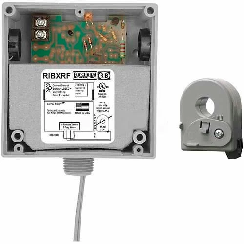 RIB® Enclosed Solid-Core AC Sensor RIBXRF, Fixed, 1.25-150A, SPST, 30VAC/DC 3 RIB® Enclosed Solid-Core AC Sensor RIBXRF, Fixed, 1.25-150A, SPST, 30VAC/DC