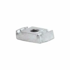 Unistrut 1-5/8" Channel Nuts W/O Spring P3008eg, Electro-Galvanized, 3/8-16 - Pkg Qty 100