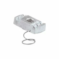 Unistrut Strut Channel 1-5/8" Channel Nut P4008eg, Electro-Galvanized, 3/8-16 - Pkg Qty 100